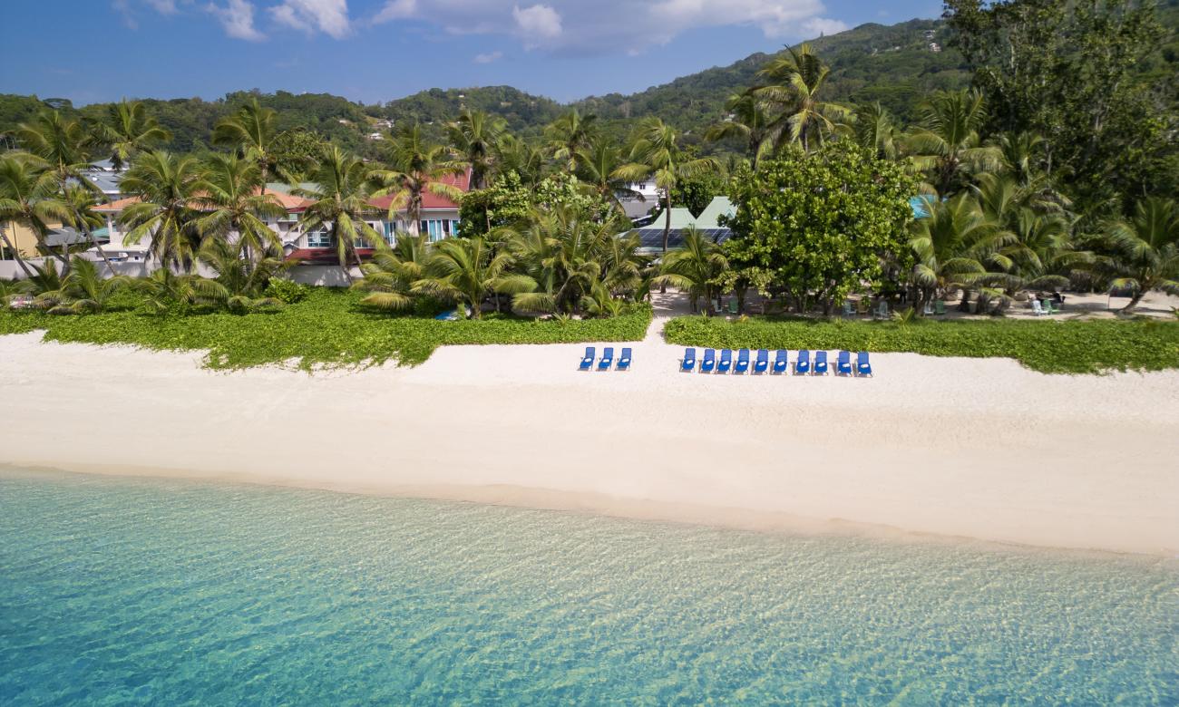 Aerial view of the beach